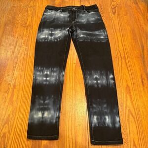 MICHAEL KORS Jeans Women's 10 Black  and White Tie-Dye Denim (SKU: A0117)